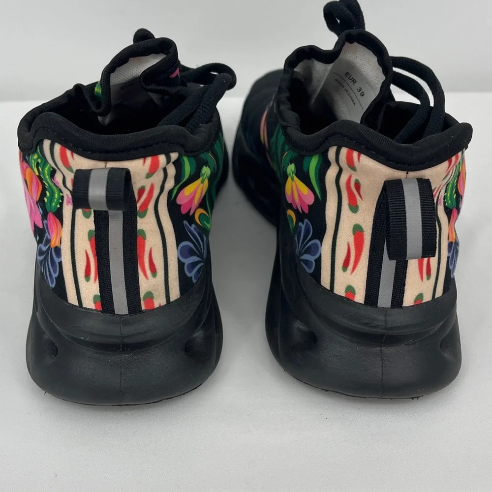 Floral Black Sneakers WOMENS SIZE 39